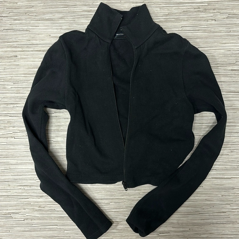 Brandy mellvie long sleeve zip up hoodie